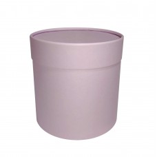 Коробка круглая, 13,5*13,5 см,цвет лиловый